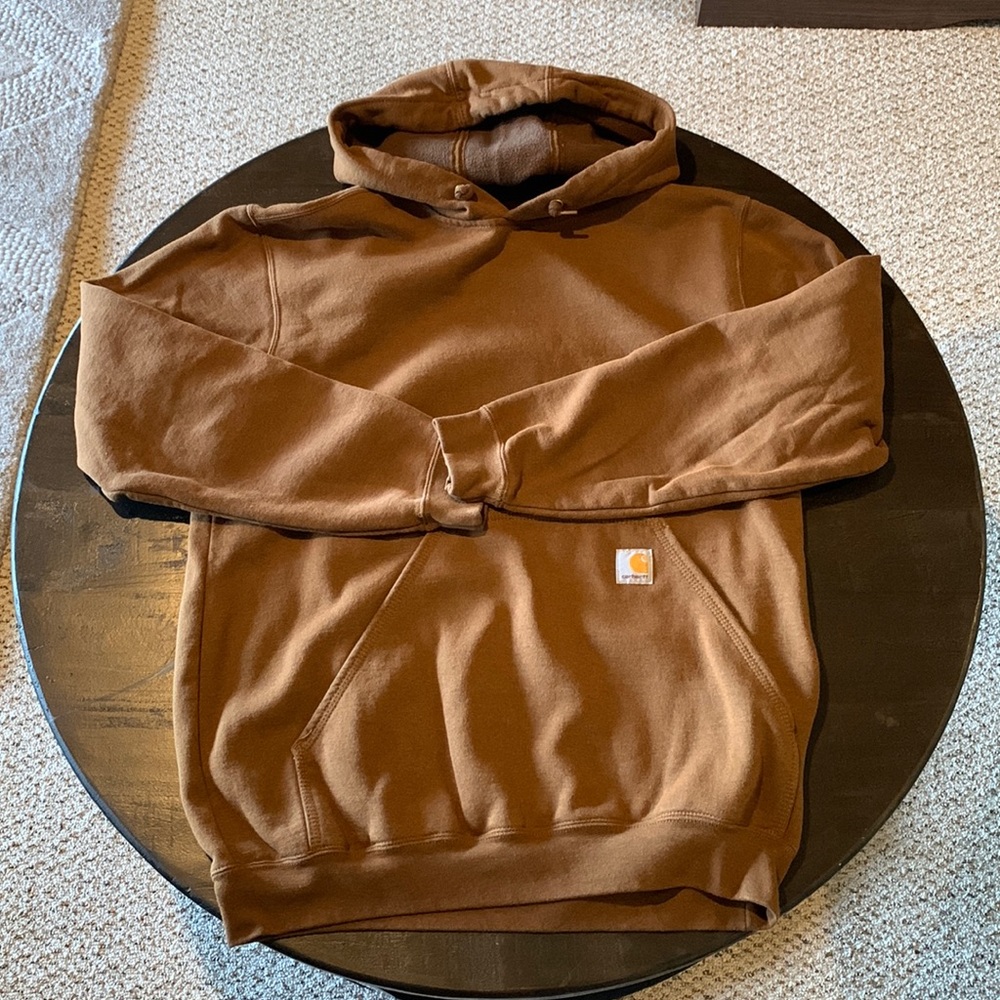 Rare Carhartt Brown Guinness Hoodie Size Medium